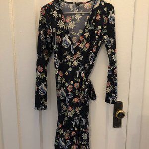 Ann Taylor Floral Wrap Dress